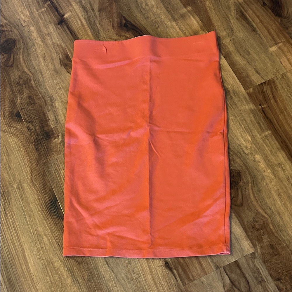 Orange Women's pencil Skirt